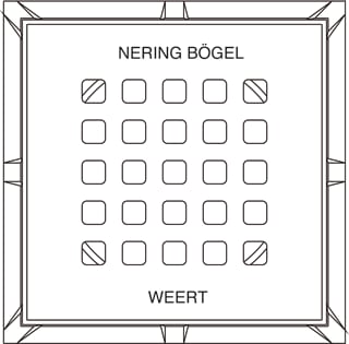 Nering Bogel - Putrooster Rand Rooster 020 Gy 10Kn