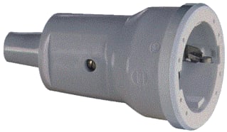 ABL - Connectivity Koppelcontactstop (geaard) koppst 2p+ra 16a 250v zw