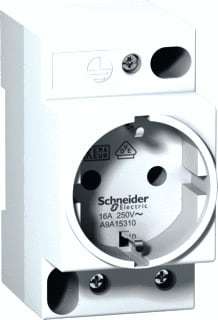 Schneider Electric - Wandcontactdoos modulair Ipc 2P+Ra/16A