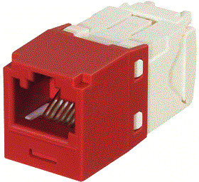 Panduit - Modulaire connector Cj Keyed Cat6 Rj45 Rood