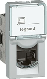 Legrand - LCS² datasysteem Mosaic Datacontactdoos twisted pair C6A Utp Rj45 Alu