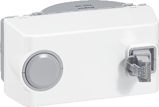 Legrand - Mosaic schakelmateriaal LCS² Modulaire koppeling mosaic rj45 c6 +hasp wit