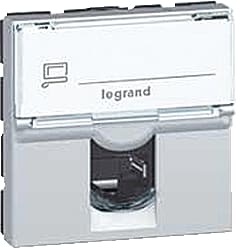 Legrand - LCS² datasysteem Mosaic Datacontactdoos twisted pair C6A Utp Rj45 2M Al
