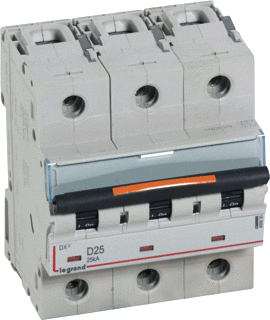 Legrand - LEXIC DIN Installatieautomaat dx3 mcb 3p d25a 25ka