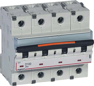 Legrand - LEXIC DIN Installatieautomaat dx3 mcb 4p d100a 25ka