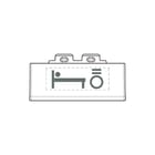 Bticino - LivingLight Bed.element / centr.pl. schakelmat. bedelem btl4915setbl