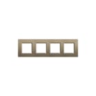 Bticino - LivingLight Afdekraam schakelmateriaal Afdkrm Ll R Sqr 4X2Mod