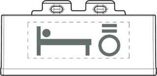 Bticino - LivingLight Bed.element / centr.pl. schakelmat. bedelem btn4915setbl wt
