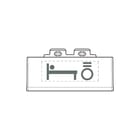 Bticino - LivingLight Bed.element / centr.pl. schakelmat. bedelem btn4915setbl wt