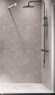 Novellini - Kuadra H Inloopdouche H90 Wit Mat