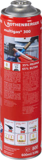 Rothenberger - Propaanfles Multigas 300-600Ml