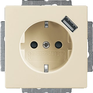 ABB Busch-Jaeger - Future/Solo Wandcontactdoos (WCD schakelmat.) wcd ra kb + usb 82 solo