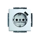 ABB Busch-Jaeger - Wandcontactdoos (WCD schakelmat.) wcd ra+usb voed alu