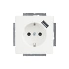 ABB Busch-Jaeger - Future Wandcontactdoos (WCD schakelmat.) wcd ra kb+usb 884 mw fut