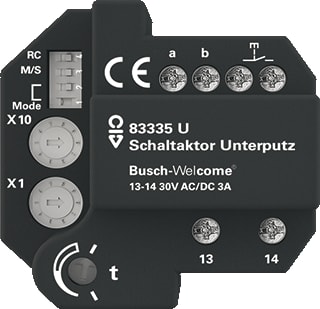 ABB Busch-Jaeger - Busch-Welcome Audio Aanvull. app. deur-/video-intercom Schakelaktor 83335U Inb Wc