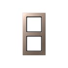 Jung - A CREATION Afdekraam schakelmateriaal Afdkrm 2V A-Cr Champagne