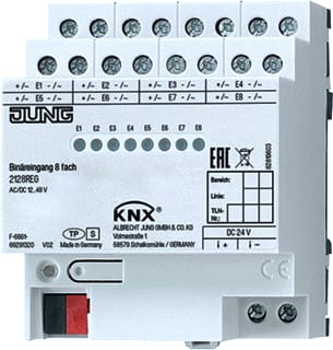 Jung - Binaire ingang bussysteem Knx Bin Ing 8V