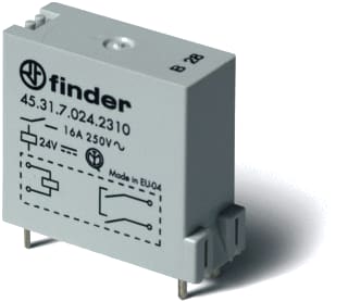 Finder - 45 Schakelrelais Rel 1M 16A 24V S.