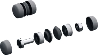 ABB - TwinLine Comp. v. opstell./kopp. kast/less. Verbindingset Ip55 Tz608