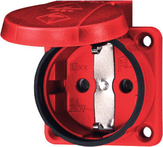 Mennekes - Schuko Toestelcontactdoos geaard 11333