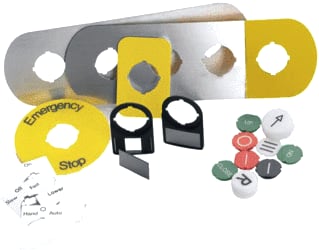 ABB - Tekstschild vr drukknop/signaallamp tekstsch sk615552-15