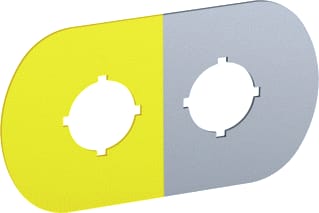 ABB - Modular MA Tekstschild vr drukknop/signaallamp tkstschld voor kast 2-gats