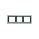Hager Berker - K.5 Afdekraam schakelmateriaal Afdkrm 3V.Hor..Alu K5