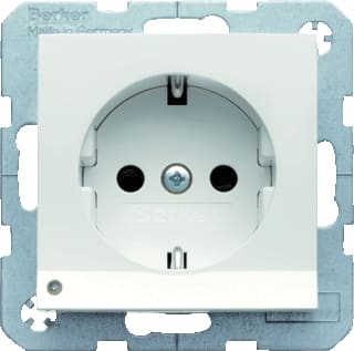 Hager Berker - S.1/B.3/B.7 Wandcontactdoos (WCD schakelmat.) Wcd Ra Led Mat Pwt