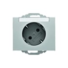 Hager Berker - K.1/K.5 Wandcontactdoos (WCD schakelmat.) wcd ra tekst 45gr alu