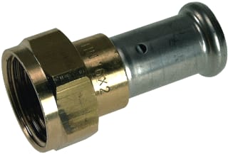 Henco - 26P-Z Fitting met 2 aansluitingen Wrtl+Buidr Dchtvlk26X3/4"