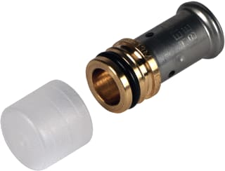 Henco - 41P Fitting met 2 aansluitingen mes perskop16mm +f-aansl
