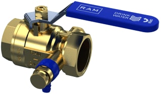 Raminex - S.28 Premium Kogelafsluiter Kogelkr/P Dn25 1Bi+Aft