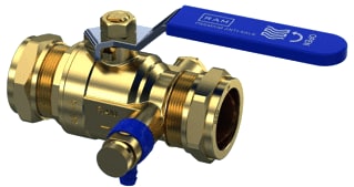 Raminex - S.28 Premium Kogelafsluiter Kogelkr/P Dn25 28Kn+Aft