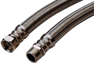 Raminex - TUCAI TAQ Extra Flexibele metalen aansluitslang Slang 3/4Bux3/4Bi 80Cm