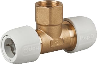 Wavin - Hep2O Fitting met 3 aansluitingen Tstuk 15X1/2Bix15