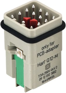 Harting - Contactblok v rechthoekige connect. 09120123002