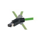 Harting - RJ Industrial Kabelconnector v printplaatconnect. Pn 45Gr Angled 4-Polerj45