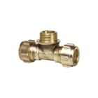 Conex Bänninger - Sanbra Fitting met 3 aansluitingen T-Stuk 15X1/2"Buix15Mm