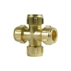 Conex Bänninger - Sanbra Fitting met 4 aansluitingen Kruisstuk 22Mm