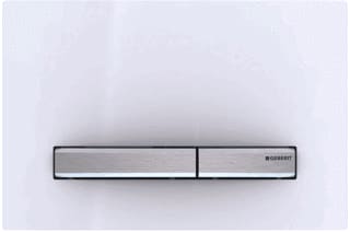 Geberit - Sigma50 Bedieningsplaat spoelsysteem Bed Pan Sq Wt