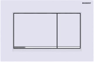 Geberit - Sigma20 Bedieningsplaat spoelsysteem Bed Pan Sq Mwt