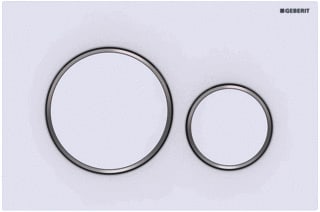 Geberit - Sigma20 Bedieningsplaat spoelsysteem Bed Pan Rnd Mwt