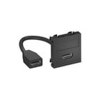 OBO - Inzetplaat schakelmateriaal DRAAGPL HDMI+KABEL CONN 45