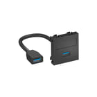 OBO - Inzetplaat schakelmateriaal DRAAGPL USB 3.0 A-A+KABL C