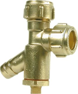 Conex Bänninger - Sanbra Fitting met 2 aansluitingen Knie Kopp+Aftap 22Mm