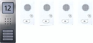 Siedle - Deurintercom-set cab 850-4 e/w audio set