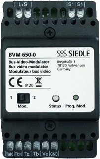 Siedle - Aanvull. app. deur-/video-intercom Bus-Video-Mod Bvm 650-0