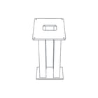 Siedle - Standvoet voor brievenbusbehuizing acc grondst ze/stl308x308