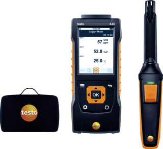 Testo - Opnemer (HVAC) 440 C02-Set Met Bt