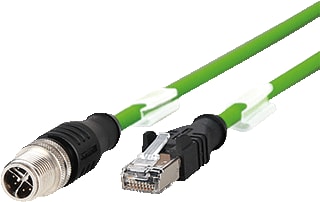 Metz Connect - BTR Patchkabel twisted pair v industrie M12 X - Rj45 1M